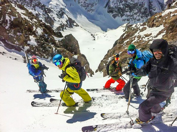 Group Skiing La Grave