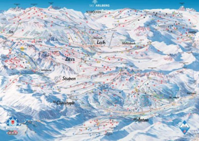 St. Anton Pano Map © Copyright TVB St. Anton am Arlberg