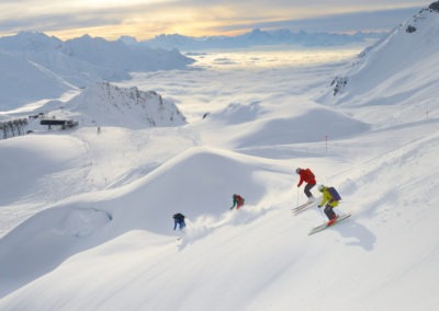 Where freeriders ski down on 200 kilometers of terrain - the Austrian "world village" St. Anton am Arlberg.